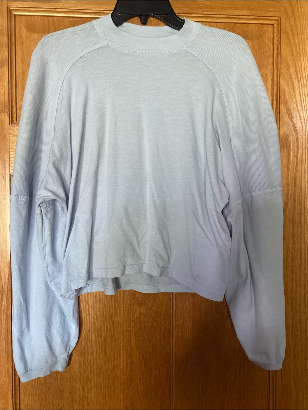 aerie Light Blue Crewneck Pullover Sweatshirt